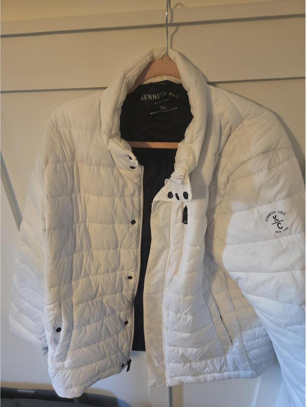 Kenneth Cole New York Quilted Puffer Jacket - Men's XL White